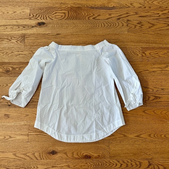Free People White Off The Shoulder Blouse (Size XS) - Picture 7 of 8